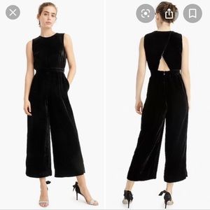 J. Crew velvet jumpsuit